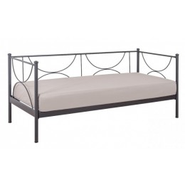 Roza Bed-Sofa Metal Single with Boards 99x209xH110cm with Color Options