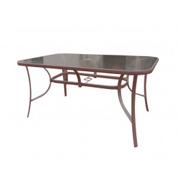 Sicily table 140x80cm brown TAB-14080BR