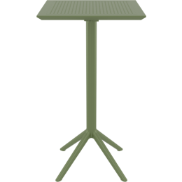 Sky bar folding table olive PP 60x60x108cm 20.0290