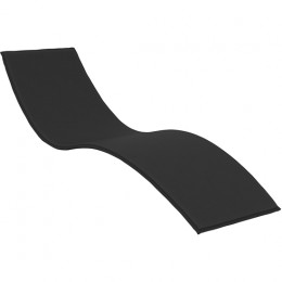 Slim polyester cushion black 62x204x3εκ. 20.0237
