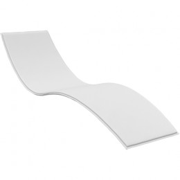 Slim polyester cushion white 62x204x3εκ. 20.0235