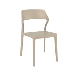 Snow beige chair PP 52x56x83cm 20.0157