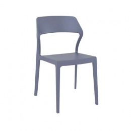 Snow dark grey chair PP 52x56x83cm 20.0158