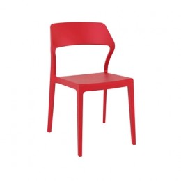 Snow red chair PP 52x56x83cm 20.0156