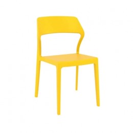 Snow yellow chair PP 52x56x83cm 20.0154