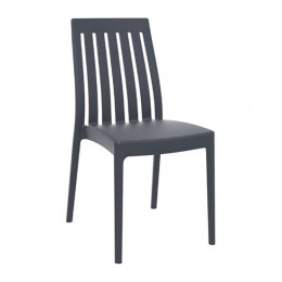 Soho dark grey chair PP 45x55x89cm 20.0004