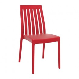 Soho red chair PP 45x55x89cm 20.0007