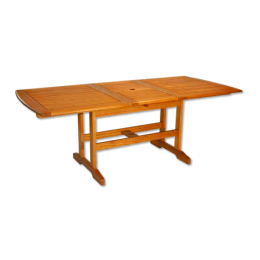 Wooden table expanding 140/180Χ90x72cm light acacia TAB-B18/ACAC