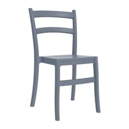 Tiffany dark grey chair PP 52x51x83cm 20.0065