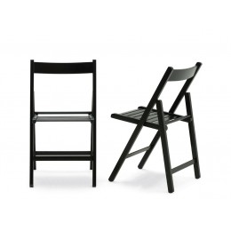 Tre Wooden Folding Chair 42.5x47.5x79cm black 01L.SST.NERO.ΤΕ