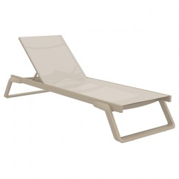 TROPIC SUNBED 210X72X31CM TAUPE/TAUPE ALU-PP 20.0688