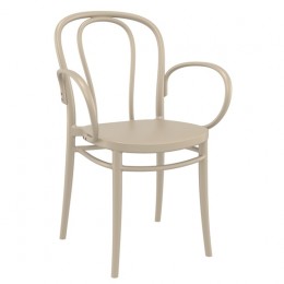 Victor beige armchair PP 57x52x85cm 20.0394